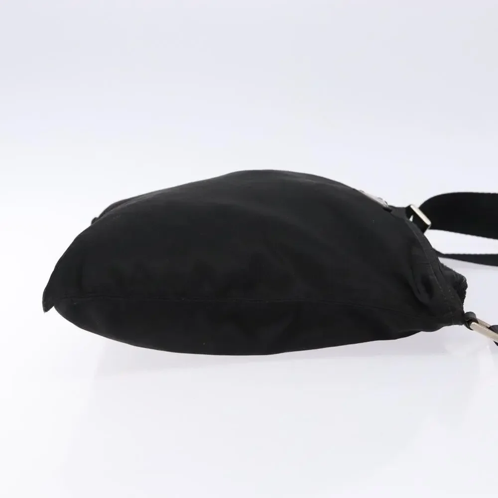 PRADA Shoulder Bag Nylon Black Silver - Picture 4 of 12
